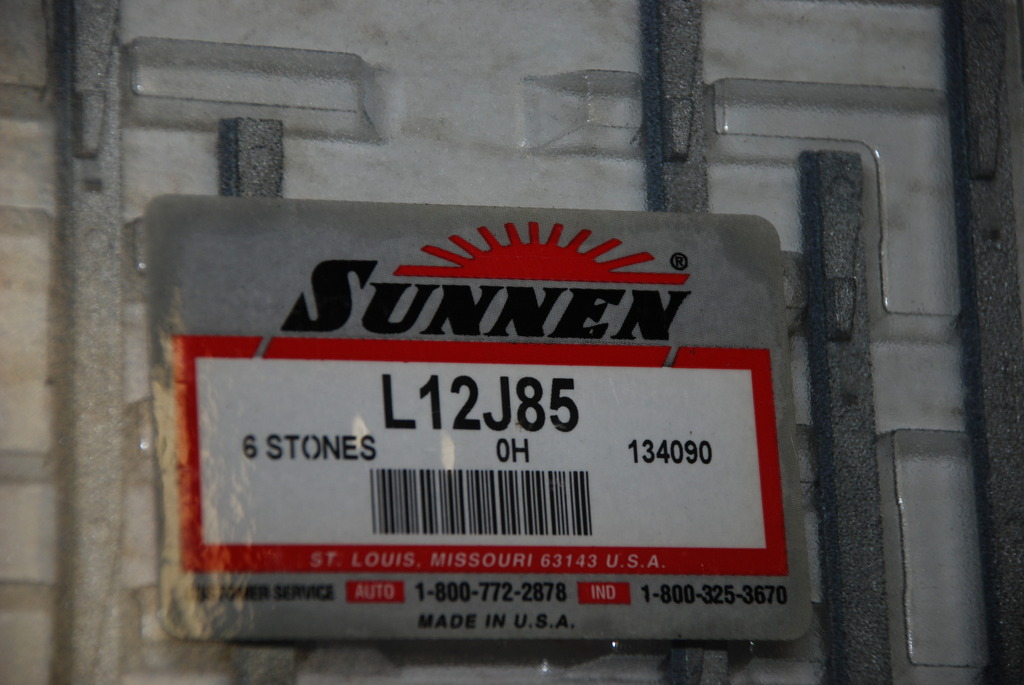 Sunnen L12J85 L12 J85 Grinding Honing Stones Hone Pack of 6 INV=234 